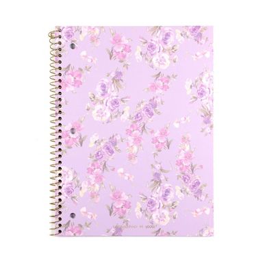 LoveShackFancy x Target - Yoobi Happy Thoughts Wide Ruled 1 Subject Notebook 8"x 10.5" Hibiscus