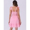 INSPIRE CHIC Women's Summer Sleeveless Cami Adjustable Strap Mini Beach Sundress - 4 of 4