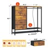 47.2'' W 5 - Drawer Dresser for Bedroom with Hanging Rack - 2 of 4