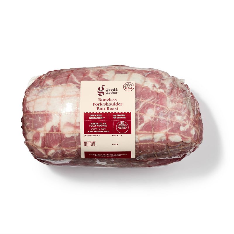 Boneless Pork Shoulder Butt Roast - 2.48-5.00 lbs - price per lb - Good &#38; Gather&#8482;, 1 of 6