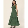 Seta T Women's Sleeveless Summer Scoop Neck Pockets Casual Maxi Dress - 3 of 4