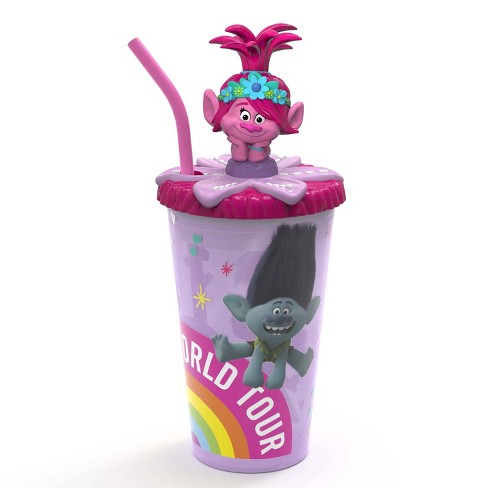 Dreamworks Trolls 2 15oz Plastic Funtastic Tumbler With Lid Zak Designs Target