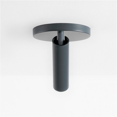 Gray Adjustable LED Flush Mount Spotlight