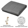 Costway 7/12/15/17/20/22/25 lbs Weighted Blankets Full /Queen/King Size 100% Cotton w/ Glass Beads Dark Grey - 4 of 4