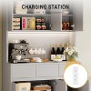 71" Kitchen Pantry Cabinet, Microwave Stand Hutch with Drawers & Adjustable Shelves, Modern Buffet Storage Cabinet for Kitchen & Dining Room - 4 of 4