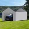 VEVOR Carport Replacement Canopy Cover Side Wall 12 x 20 ft, Garage Tent Shelter Tarp Heavy-Duty Waterproof,Grey (Top and Frame Not Included) - 2 of 4