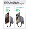 INIU Pocket Pro Slim 10000 mAh PD 45W Fast Charging Power Bank with attached USB-C Cable - Black - 3 of 4