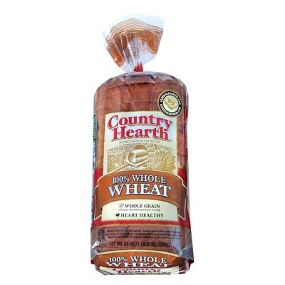 Country Hearth 100% Whole Wheat Bread - 24oz