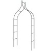 Costway Steel Garden Arch Rose Arbor Climbing Plant Outdoor Garden - 2 of 4