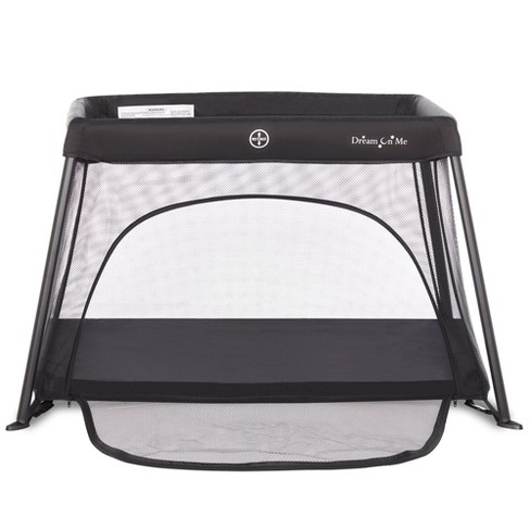 Dream On Me Travel Light Playard With Mesh Zipper Door Black Target