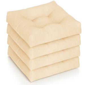 Tangkula Set of 4 21" x 21" Chair Seat Cushion Pads Patio - 1 of 4