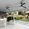 52" Flush Mount Ceiling Fan with Solid Wood Blades, Remote Control & Reversible Motor, Noiseless, 6 Speed, for Patio, Living Room, Bedroom - 4 of 4