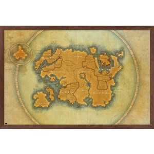 Trends International The Elder Scrolls: Online - Map Framed Wall Poster Prints - 1 of 4