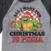 Boys' - Teenage Mutant Ninja Turtles - All I Want For Christmas Raglan Graphic T-Shirt - 2 of 4