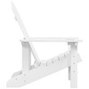vidaXL Patio Adirondack Chair HDPE White - 4 of 4