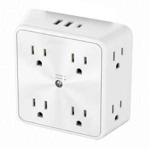 Itopfox Surge Protector with 8 Outlets & 3 USB Ports 1 USB C 3-Sided Power Strip, 1700J Protection Charging Station for Home, Office, Dorm Essentials - 1 of 4