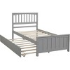 Streamdale Twin size Platform Bed with Trundle, Gray - 2 of 4