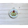 Mary Engelbreit Green Christmas Robot Counted Cross Stitch Kit - 2 of 3