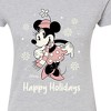 Women's - Disney - Minnie Happy Holidays Fitted Graphic T-Shirt - 2 of 3