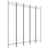 vidaXL 5-Panel Room Divider White 78.7"x78.7" Fabric - 2 of 4