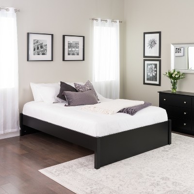 Queen Select 4 - Post Platform Bed With 4 Drawers White - Prepac : Target