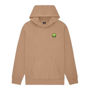 Dalix Alien Embroidery Relaxed Hoodie Soft Fleece Sweatshirt Fit Lounge Mens - 1 of 4