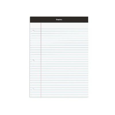  Ampad 20320 Perforated Writing Pad, 8 1/2 x 11 3/4, White, 50  Sheets (Pack of 12) : Legal Ruled Writing Pads : Office Products