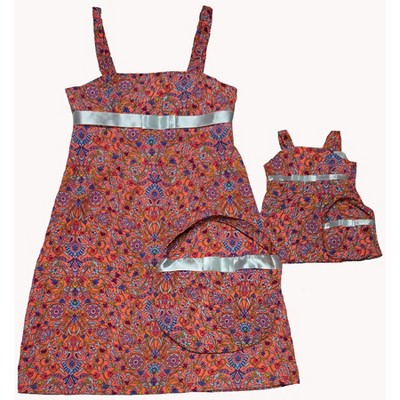 Doll Clothes Superstore Size 6 Matching Girl And Doll Bright Pink Sundresses With Purses