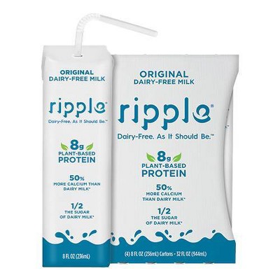 Ripple On the Go Original Dairy Free Pea Milk - 4pk/8 fl oz