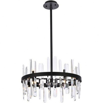 Elegant Lighting Serena 10 - Light Pendant in  Black