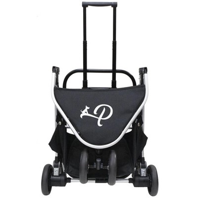 Midnight Black 3-in-1 Pet Stroller with Carrier and Car Seat