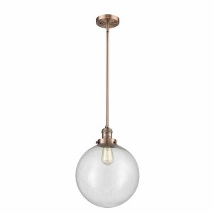 Beacon - 1 Light Stem Hung Mini Pendant In Industrial Style-15 Inches Tall and 12 Inches Wide - 1 of 1
