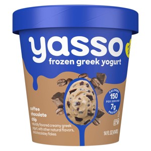 Yasso Greek Coffee Chocolate Chip Frozen Yogurt Bar - 14 fl oz - 1 of 4