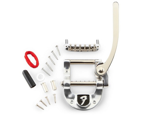 Bigsby B5 Fender Vibrato Kit - Original Fender Logo For Telecaster Guitars Chrome