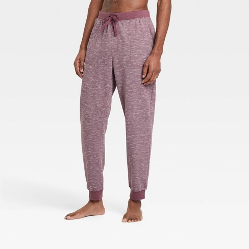 Men's Doubleknit Jogger Pajama Pants - Goodfellow & Co™ Purple L : Target