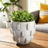 Home Decor Ceramic Planter and Flower Pot - Indoor or Outdoor Use - Unique Design That Elevates Room, Garden, Patio, or Shelf Decor - 2 of 4