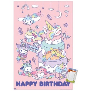 Trends International Hello Kitty and Friends - Happy Birthday Unframed Wall Poster Prints - 1 of 4