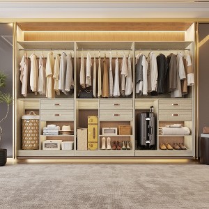 Besiost 40-In Closet Organizer with Drawers, Freestanding Closet System - 1 of 4