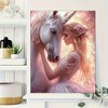 1 piece canvas painting with wooden frame, ready to hang, mysterious unicorn canvas wall art | decorative style frameless print - 4 of 4