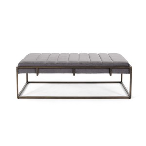 NicBex Modern 49" Bedroom Bench Accent Stools with Cushioned Top and Metal Frame for Bedroom and Entryway - 1 of 4