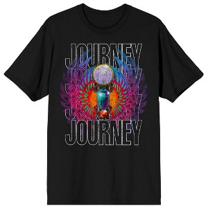 Journey Scarab & Jewel Crew Neck Short Sleeve Men’s Black T-shirt - 1 of 3