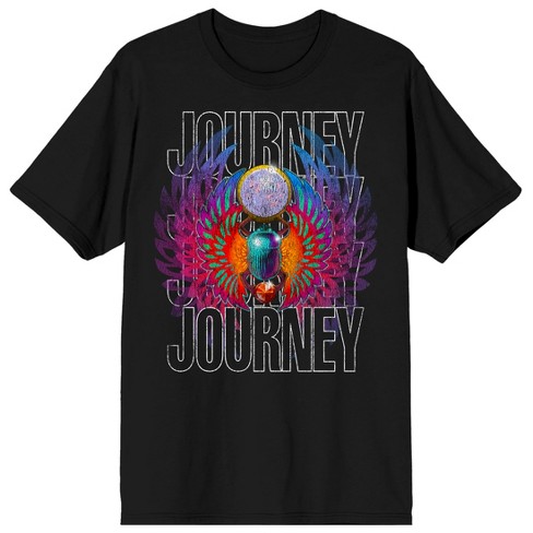 Journey Scarab & Jewel Crew Neck Short Sleeve Men’s Black T-shirt - image 1 of 3