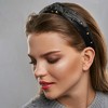 Unique Bargains Women's Velvet Heart Shape Stud Knot Headband 1.18 inch Wide - image 3 of 4