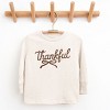 Thankful Coquette Distressed - Toddler Long Sleeve Graphic Tee and Youth Long Sleeve Graphic T-Shirt - 2 of 3
