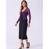 INSPIRE CHIC Women's Long Sleeves Self Tie Ruffle Mesh Casual Bolero Cardigan - 4 of 4