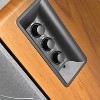 Edifier® 42-Watt Continuous-Power Amplified Bluetooth® Retro-Style Bookshelf Speaker System with Sub Out and Remote, R1280DBs, 2 Count - 4 of 4