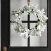22" Christmas Unlit Lambs Ear White Berry Wreath - Wondershop™ - 2 of 3