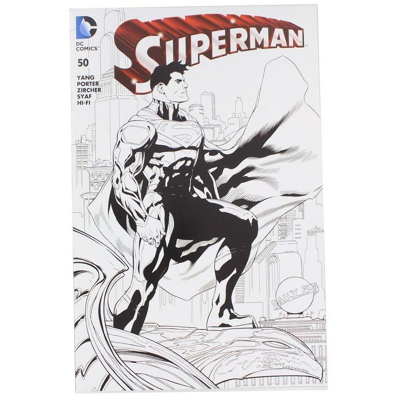 Toynk DC Comics Superman #50 | Comic Con Box B&W Cover, 1 of 2