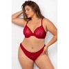 Smart & Sexy Sheer Mesh Demi Underwire Bra No No Red (smooth Lace) 38d :  Target