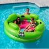 Swim Central 75" Bright Green and Pink Inflatable Shock Rocker Swimming Pool Float - 4 of 4